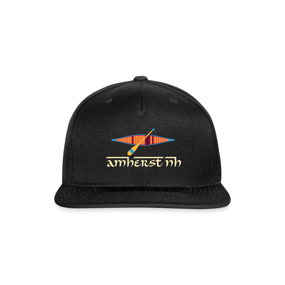 SIE CAPS "AMHERST NH" Snapback Baseball Cap - black