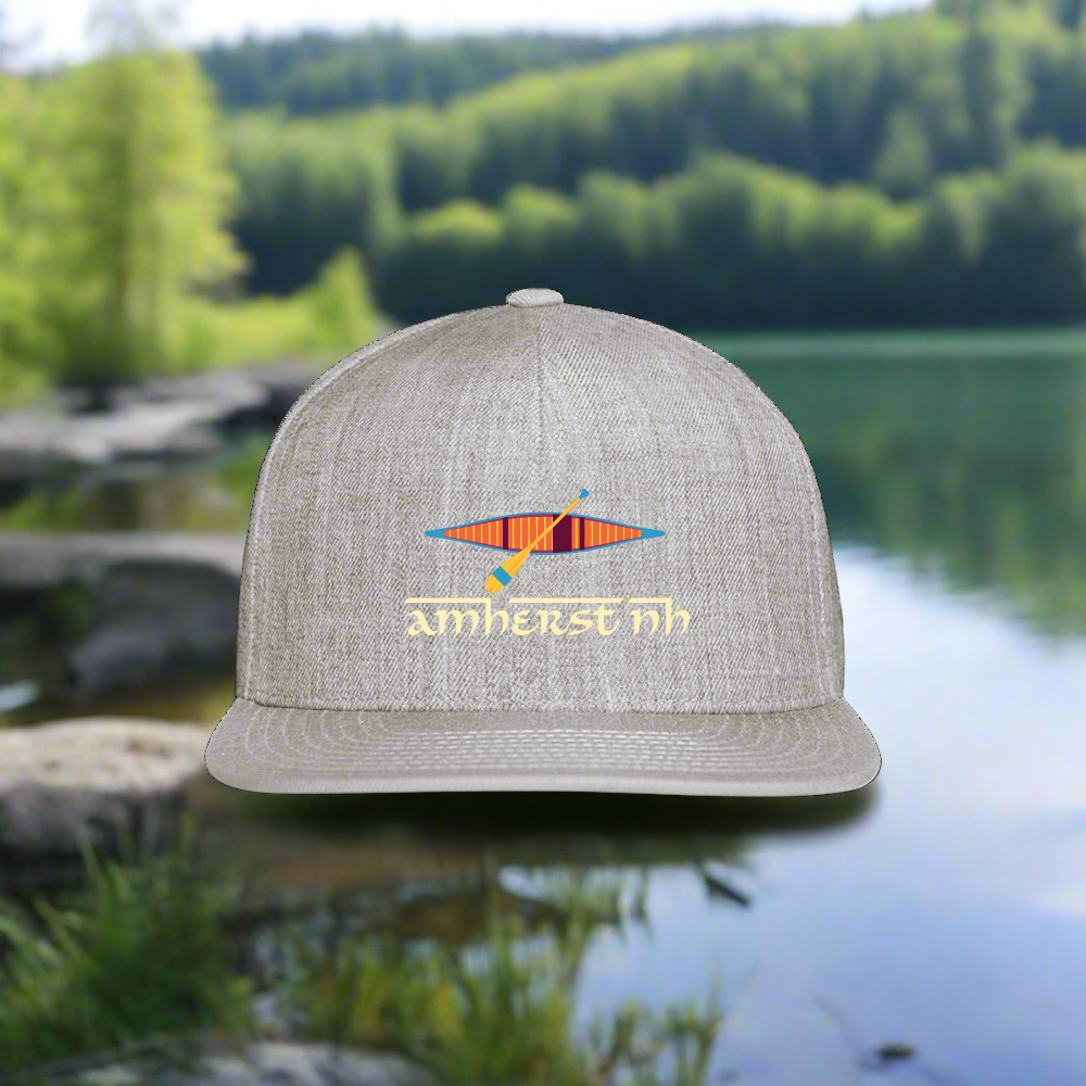 SIE CAPS "AMHERST NH" Snapback Baseball Cap - heather gray