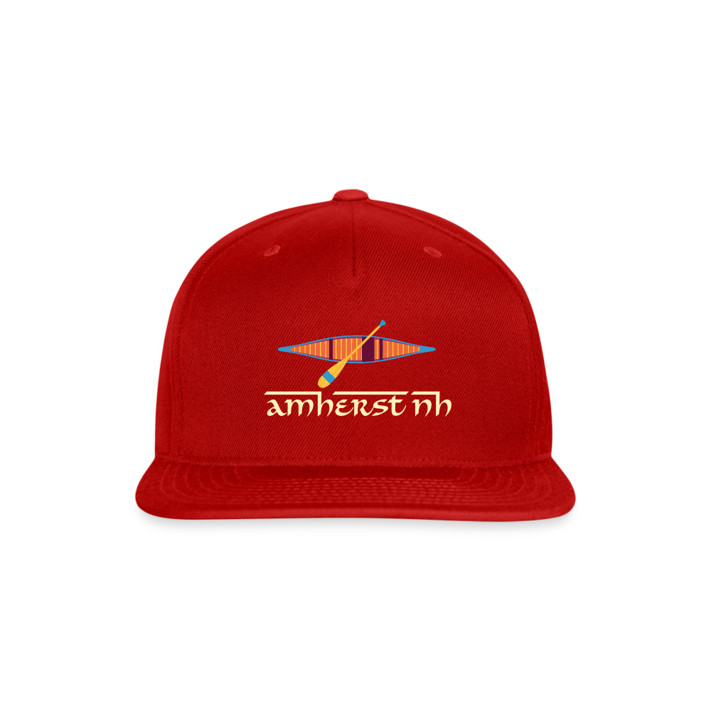 SIE CAPS "AMHERST NH" Snapback Baseball Cap - red