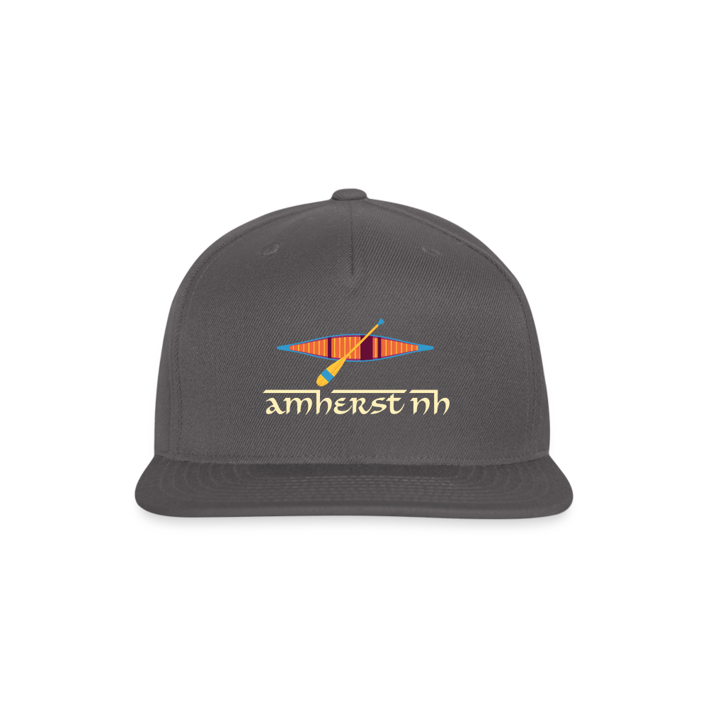 SIE CAPS "AMHERST NH" Snapback Baseball Cap - dark grey