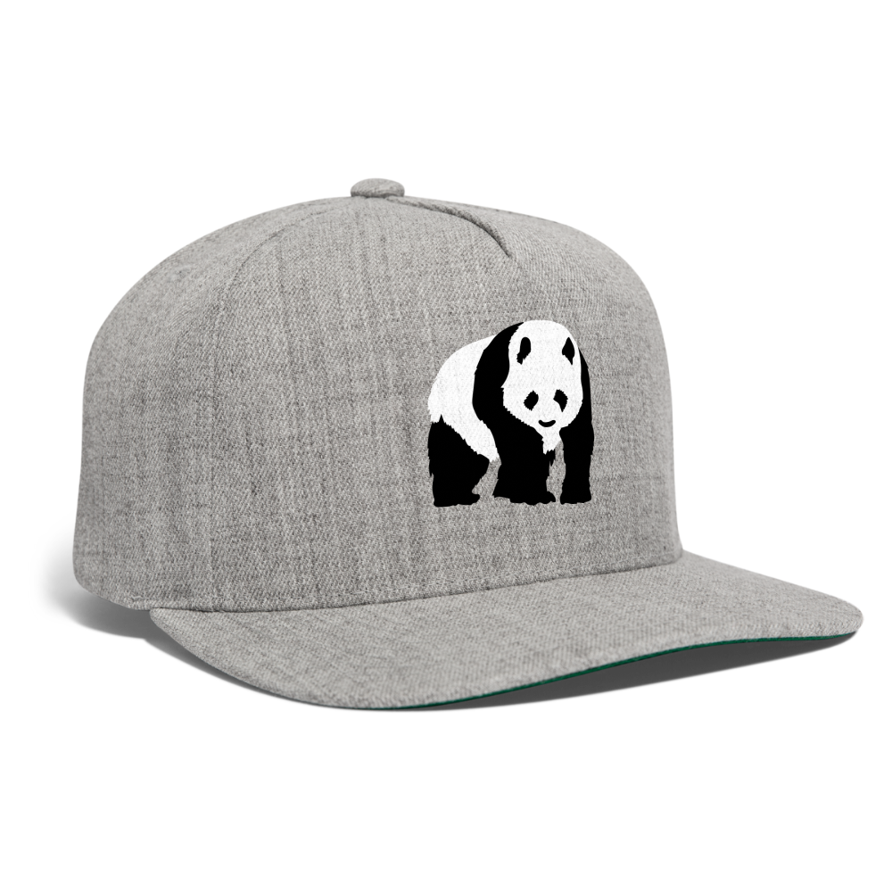 SIE CAPS "PANDA" Snapback Baseball Cap - heather gray