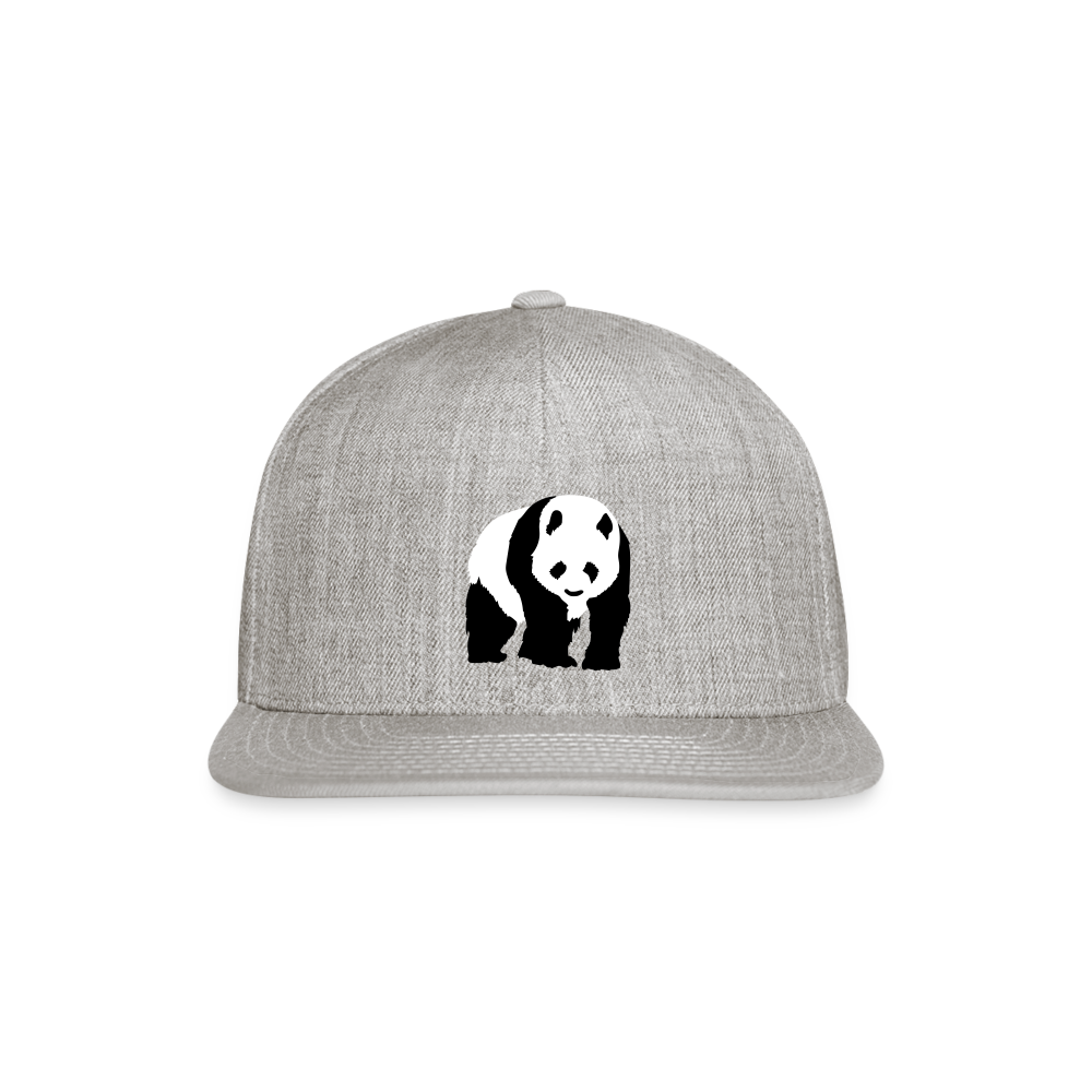 SIE CAPS "PANDA" Snapback Baseball Cap - heather gray