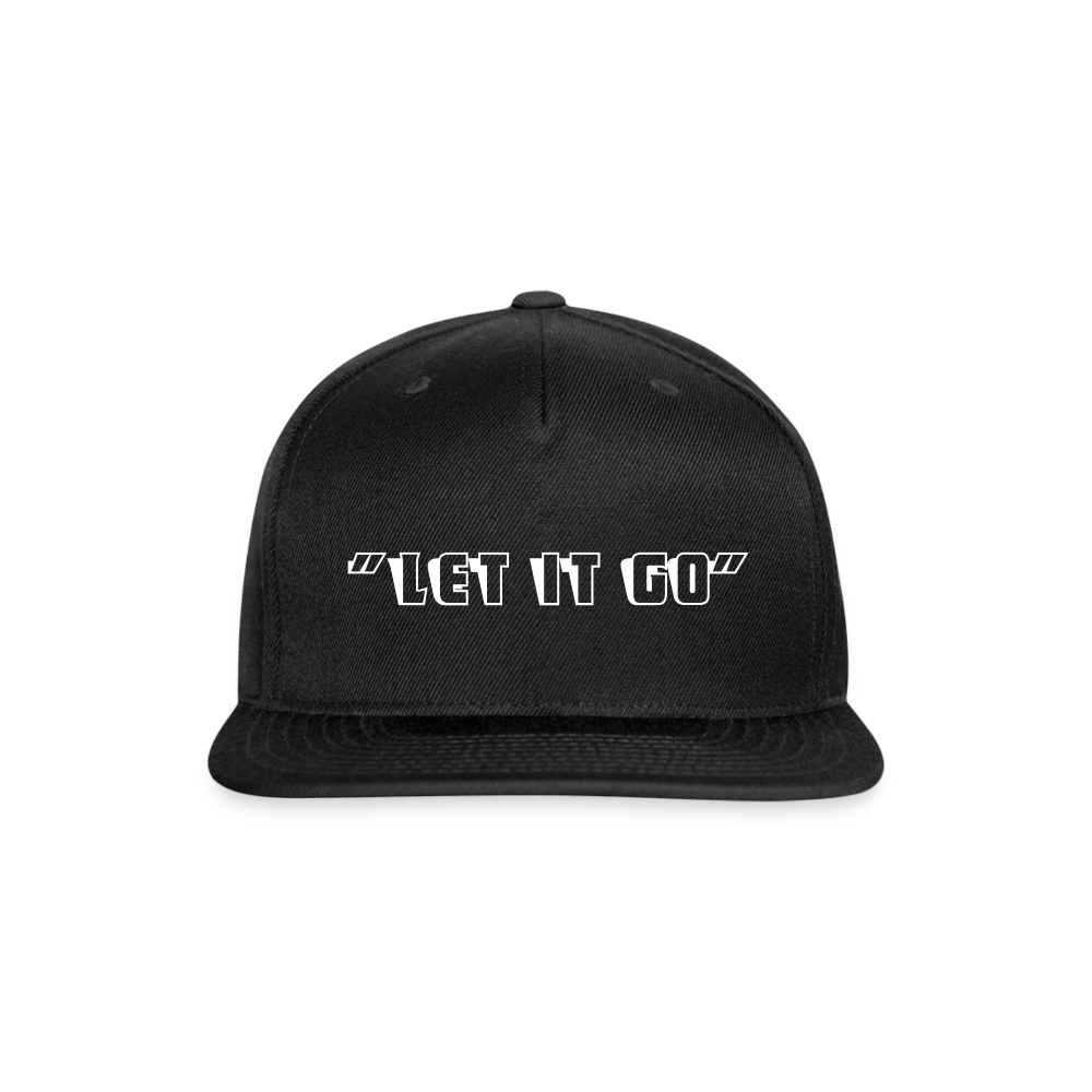 SIE CAPS "LET IT GO" Snapback Baseball Cap - black