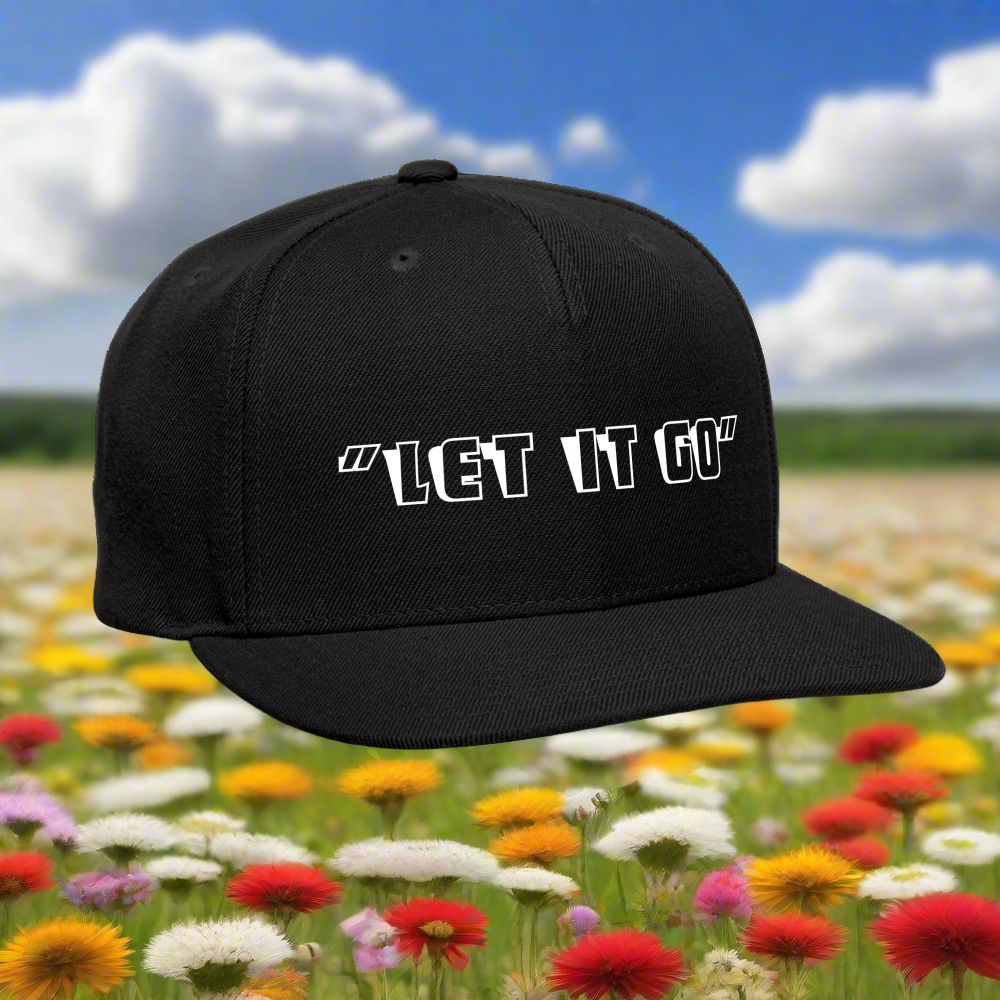 SIE CAPS "LET IT GO" Snapback Baseball Cap - black