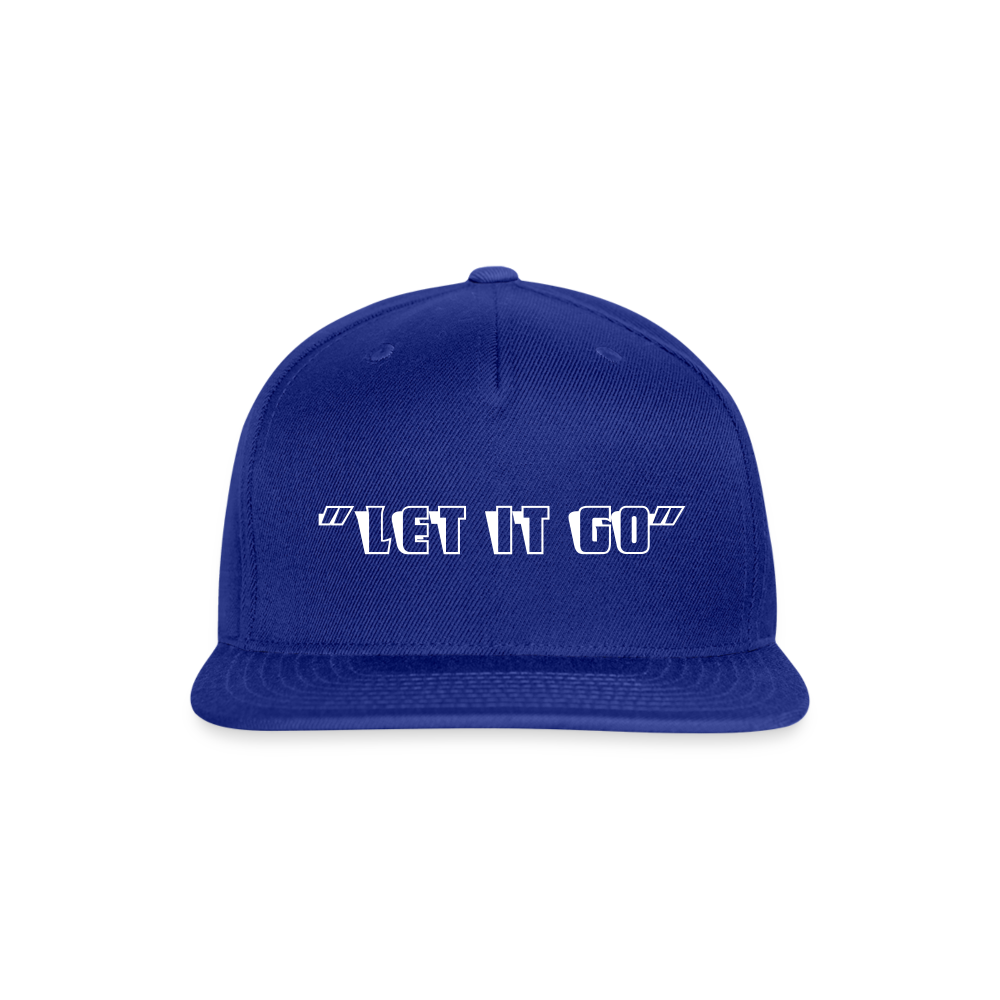 SIE CAPS "LET IT GO" Snapback Baseball Cap - royal blue