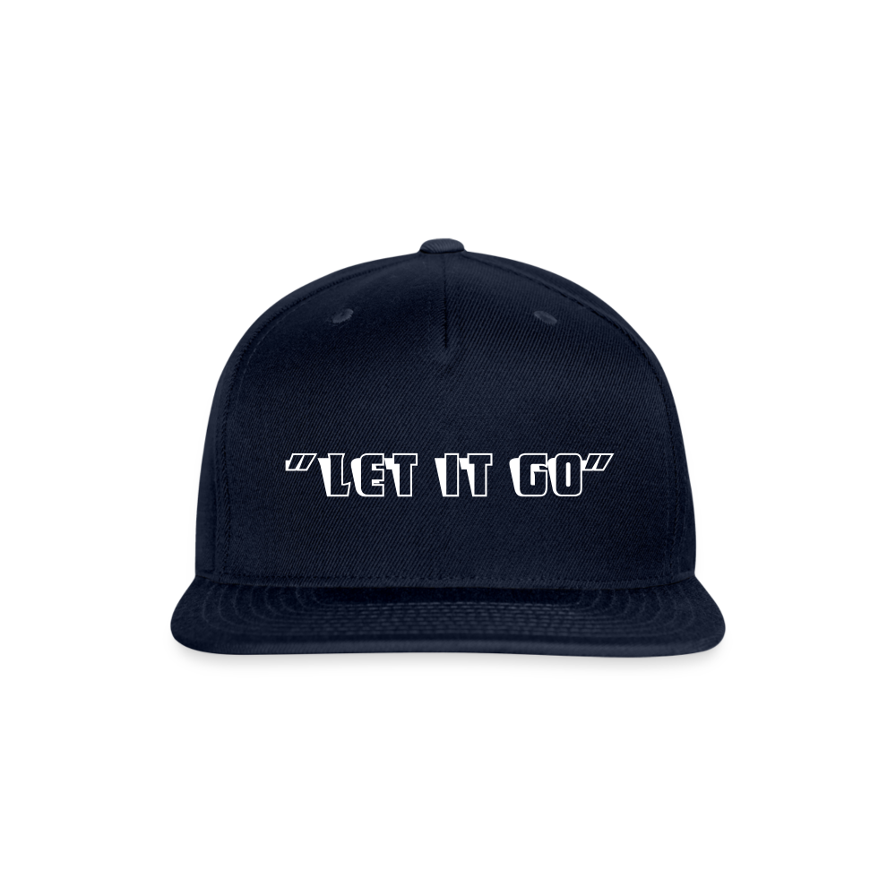 SIE CAPS "LET IT GO" Snapback Baseball Cap - navy