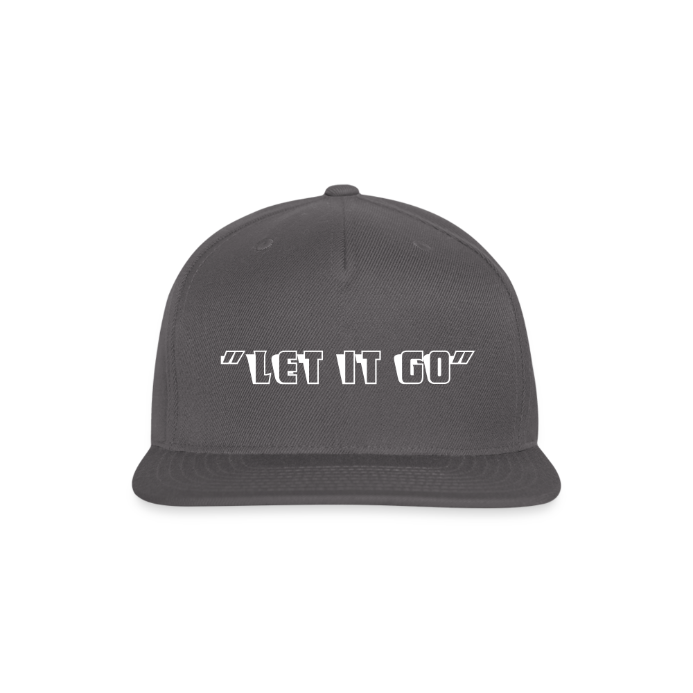 SIE CAPS "LET IT GO" Snapback Baseball Cap - dark grey