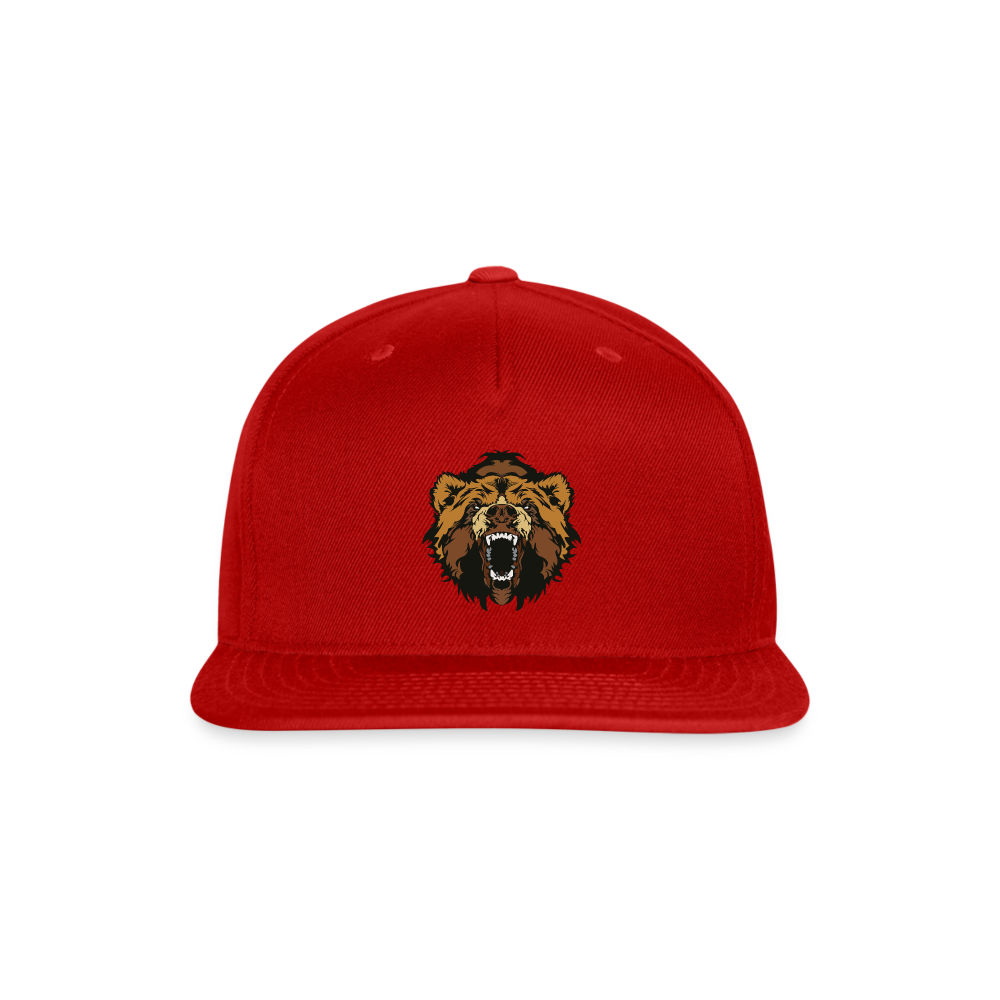 SIE CAPS "BEAR HEAD Snapback Baseball Cap - red