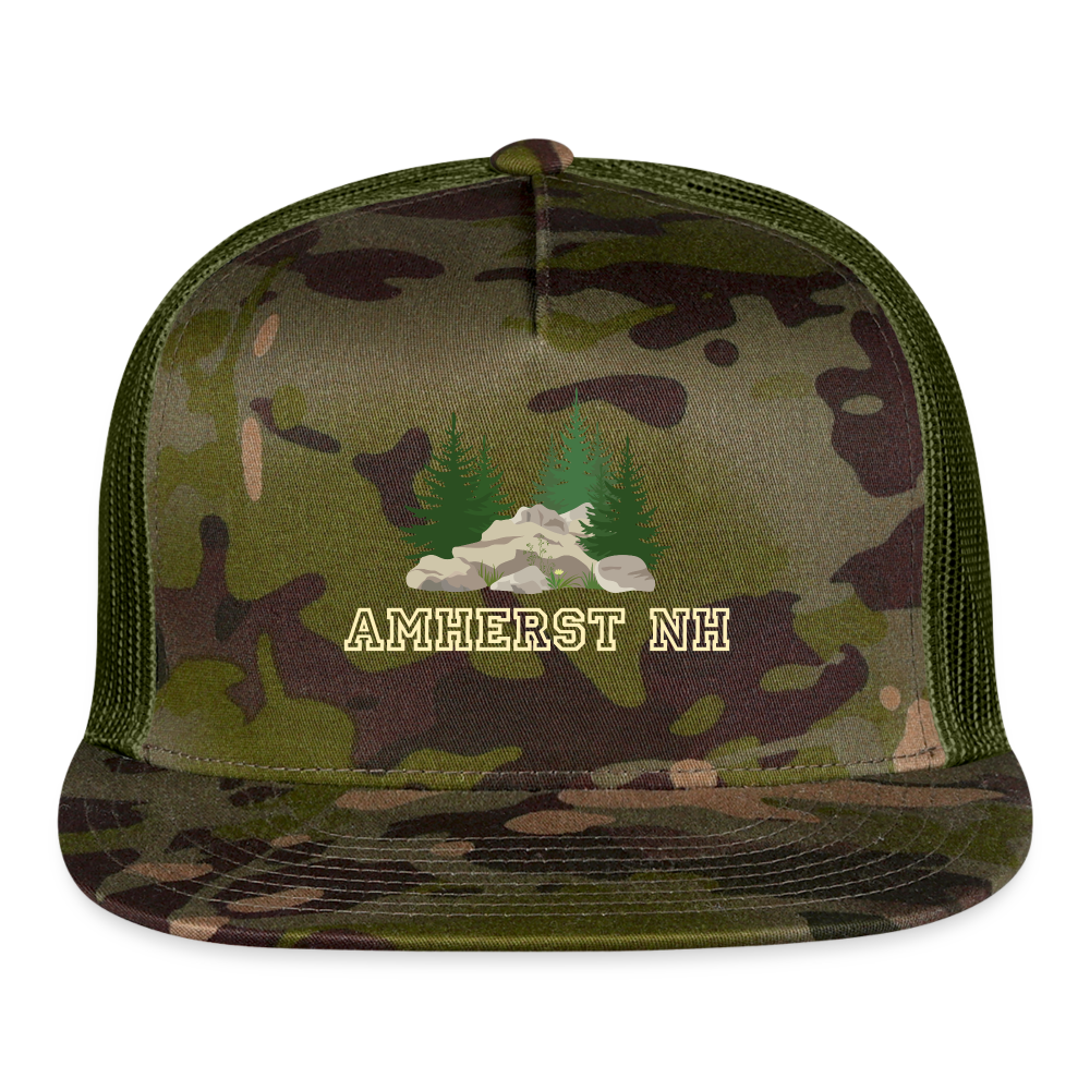 SIE CAPS "AMHERST NH" Snapback Trucker Cap - MultiCam\green