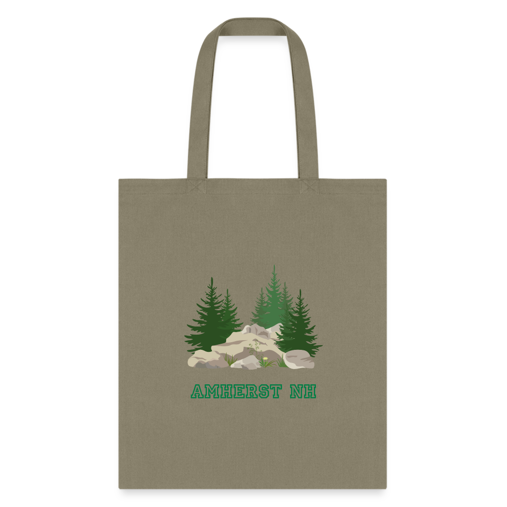 SIE CAPS "AMHERST NH" 2 Image Tote Bag - khaki