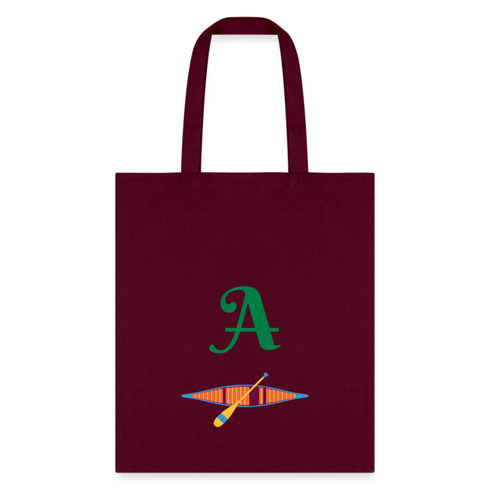 SIE CAPS "AMHERST NH" 2 Image Tote Bag - burgundy