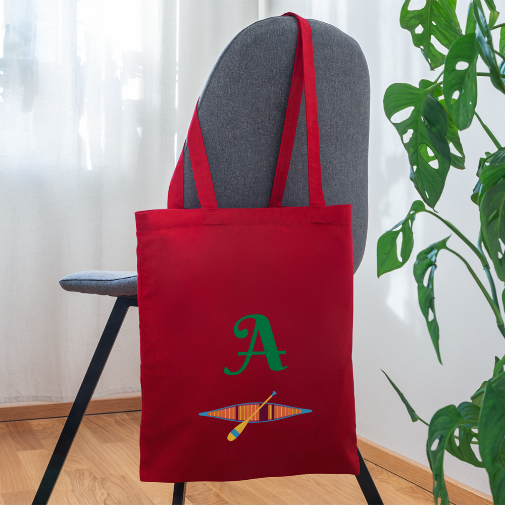 SIE CAPS "AMHERST NH" 2 Image Tote Bag - red