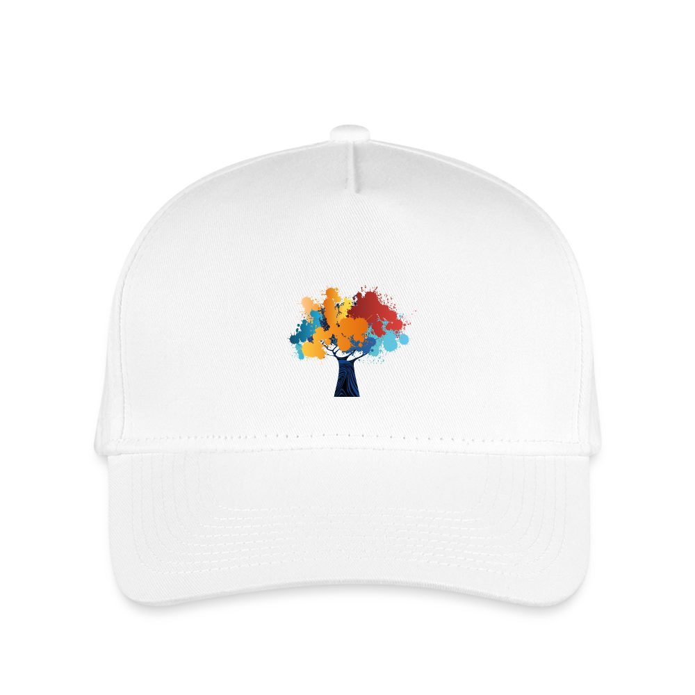 SIE Design Original BEAUTIFUL TREE Kid's Snapback Baseball Cap - white