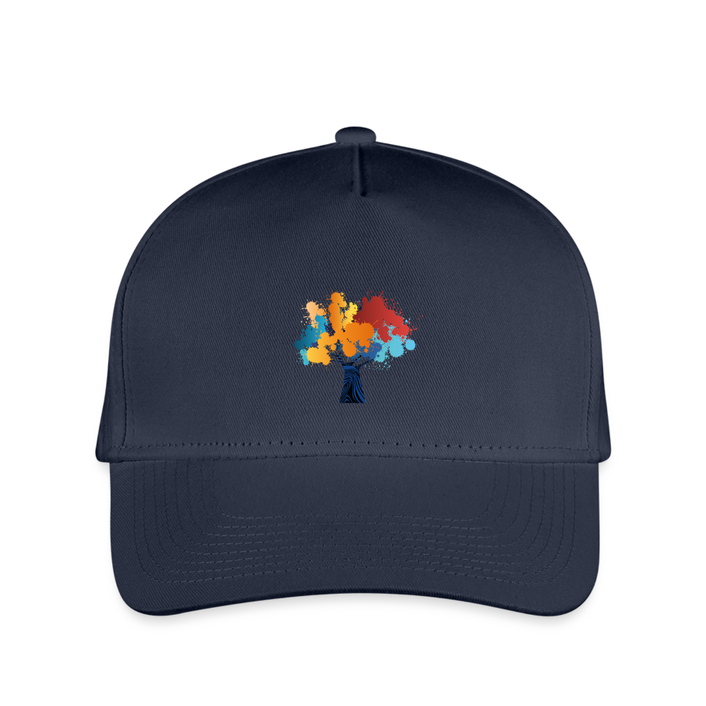 SIE Design Original BEAUTIFUL TREE Kid's Snapback Baseball Cap - navy