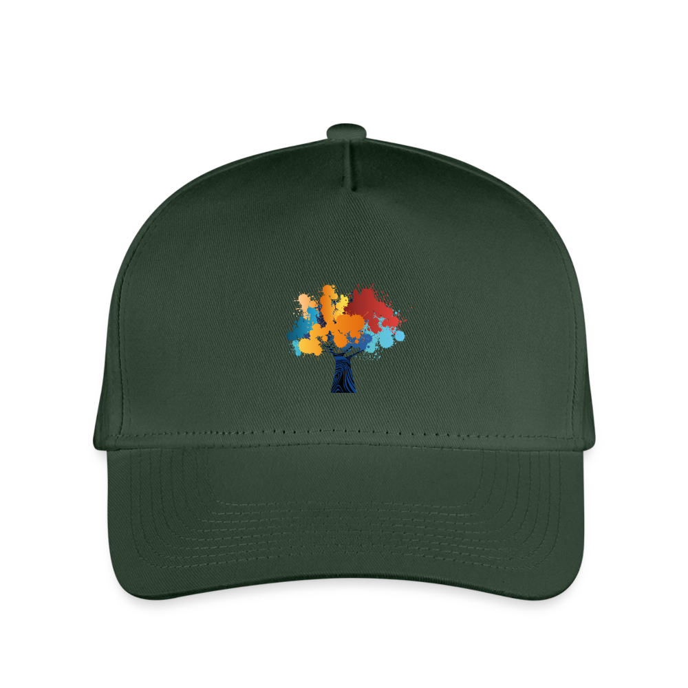 SIE Design Original BEAUTIFUL TREE Kid's Snapback Baseball Cap - forest green