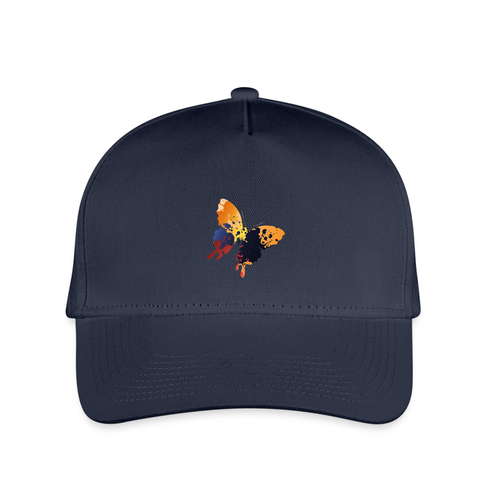 SIE Design Original PAINTED BUTTERFKY Kid's Snapback Baseball Cap - navy