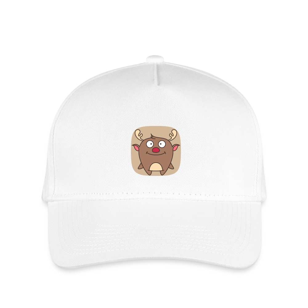 SIE Design Original CHRISTMAS REINDEER Kid's Baseball Cap - white