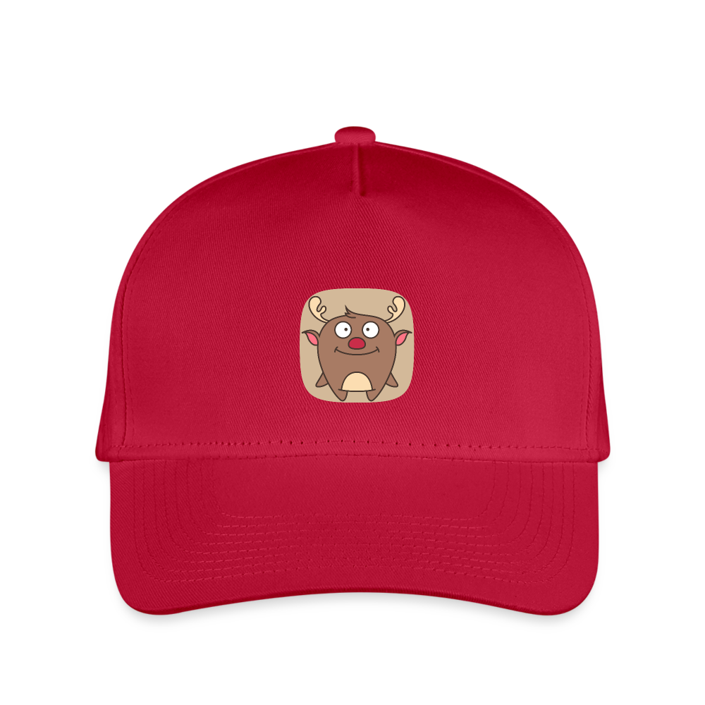 SIE Design Original CHRISTMAS REINDEER Kid's Baseball Cap - red