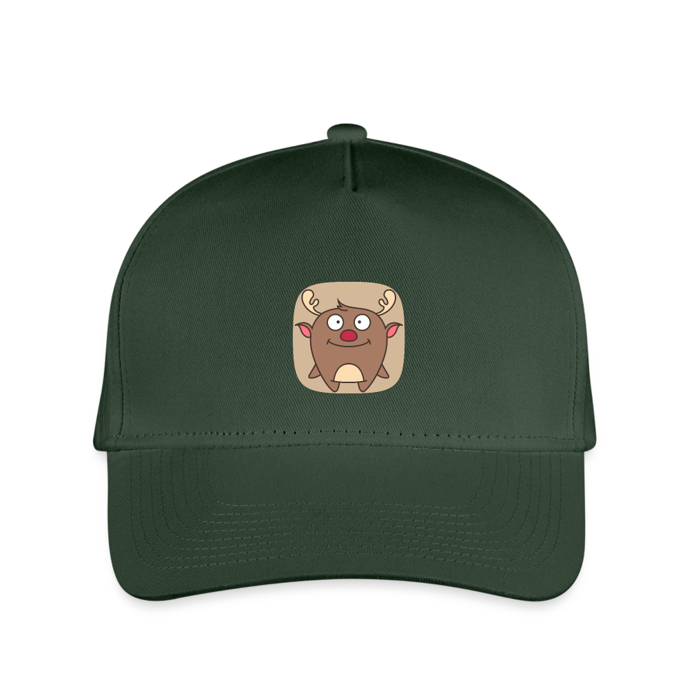 SIE Design Original CHRISTMAS REINDEER Kid's Baseball Cap - forest green