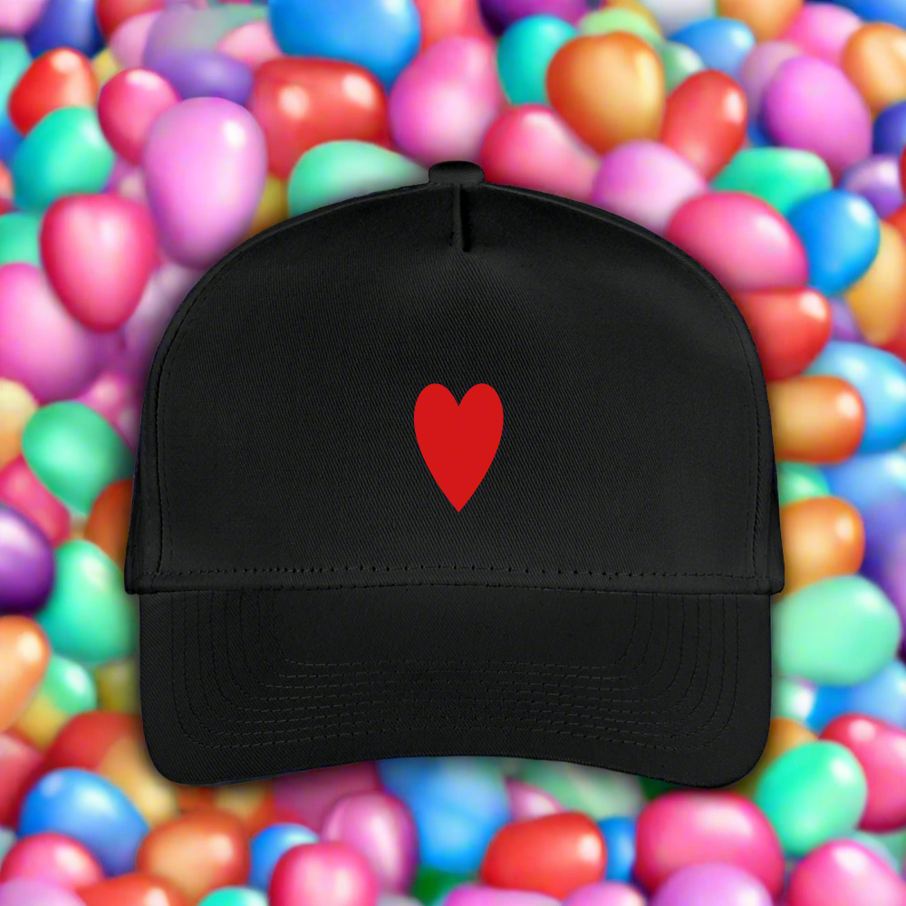 SIE Design Original HEART Kid's Baseball Cap - black