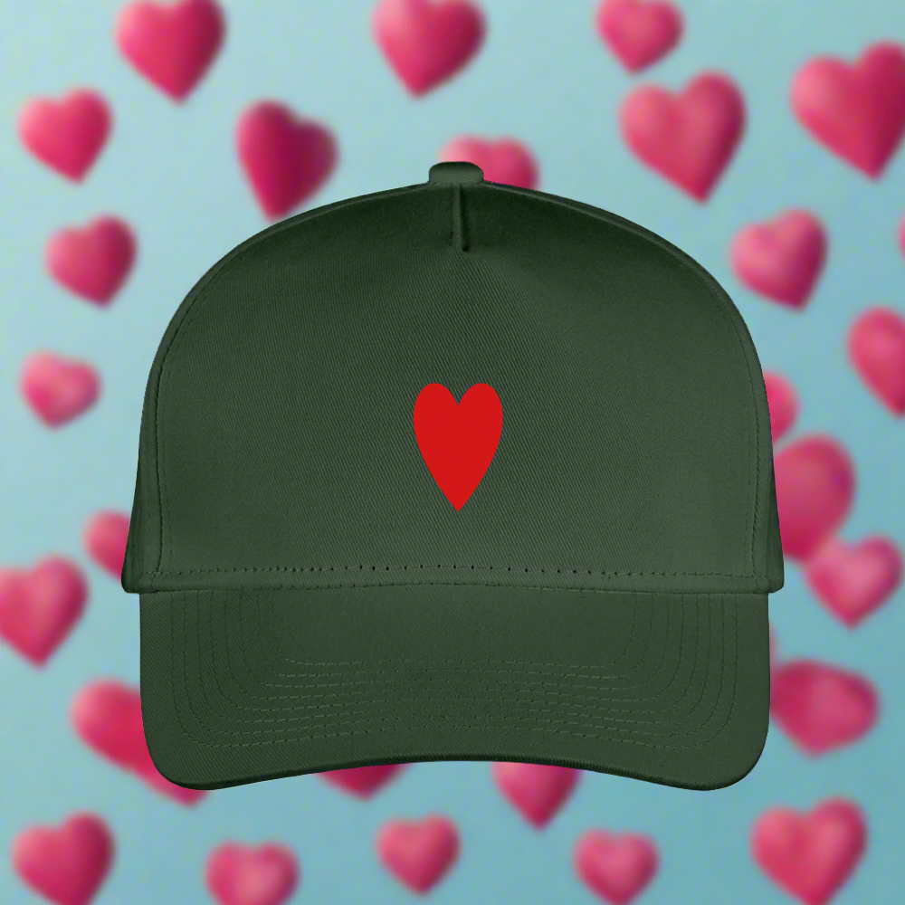 SIE Design Original HEART Kid's Baseball Cap - forest green