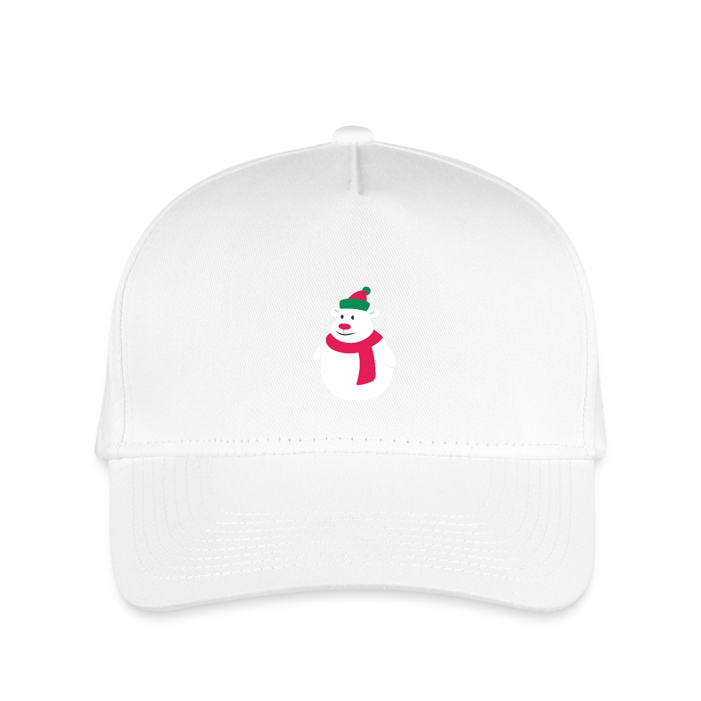 SIE Design Original SNOWMAN Kid's Baseball Cap - white