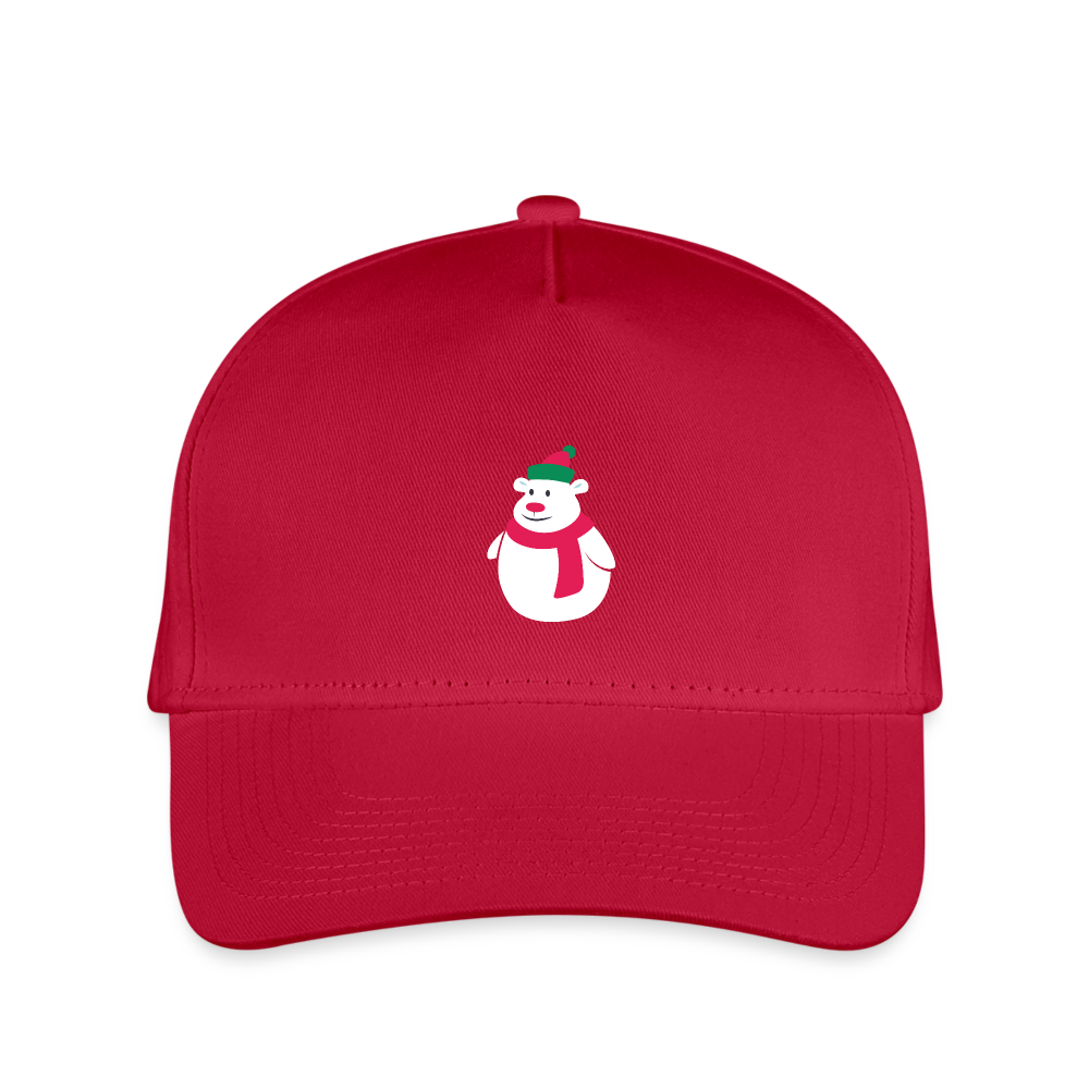 SIE Design Original SNOWMAN Kid's Baseball Cap - red