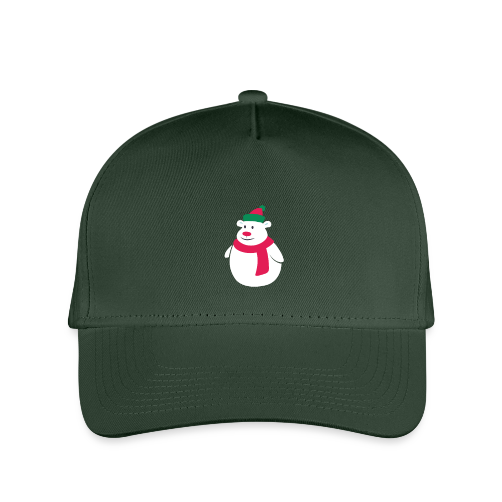 SIE Design Original SNOWMAN Kid's Baseball Cap - forest green