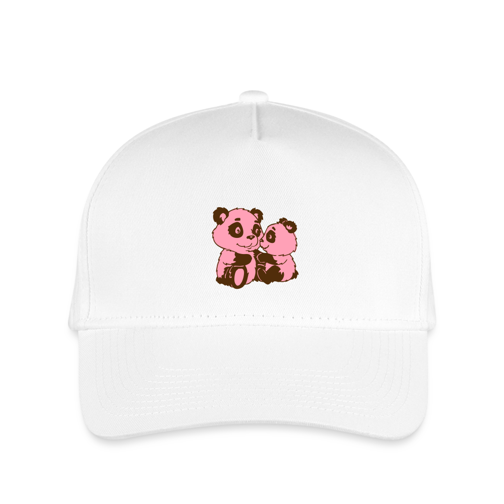 SIE CAPS "PINK PANDAS" Kid's Snapback Baseball Cap - white