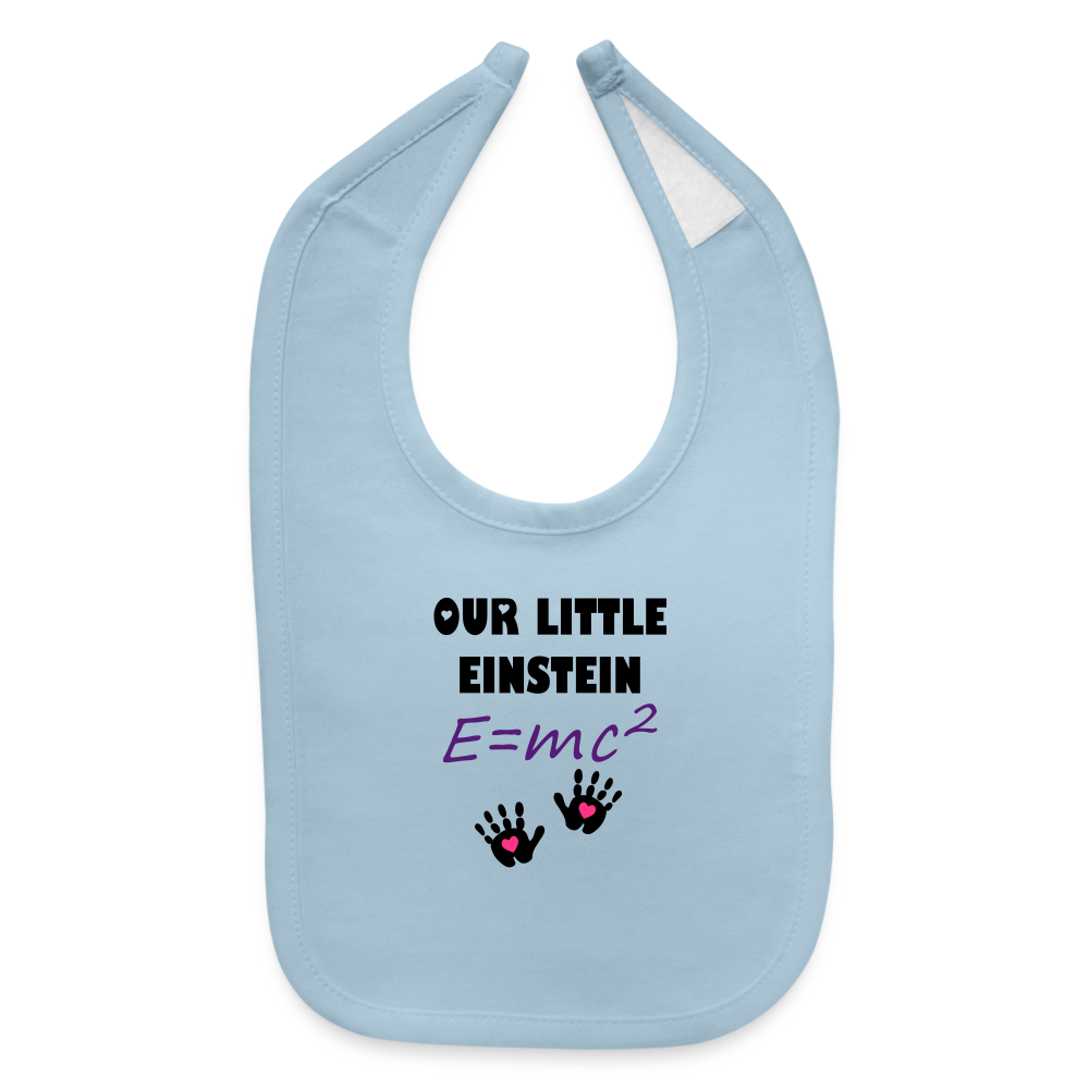 SIE CAPS "OUR LITTLE EINSTEIN Baby Bib - light blue