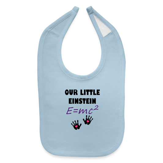 SIE CAPS "OUR LITTLE EINSTEIN Baby Bib - light blue