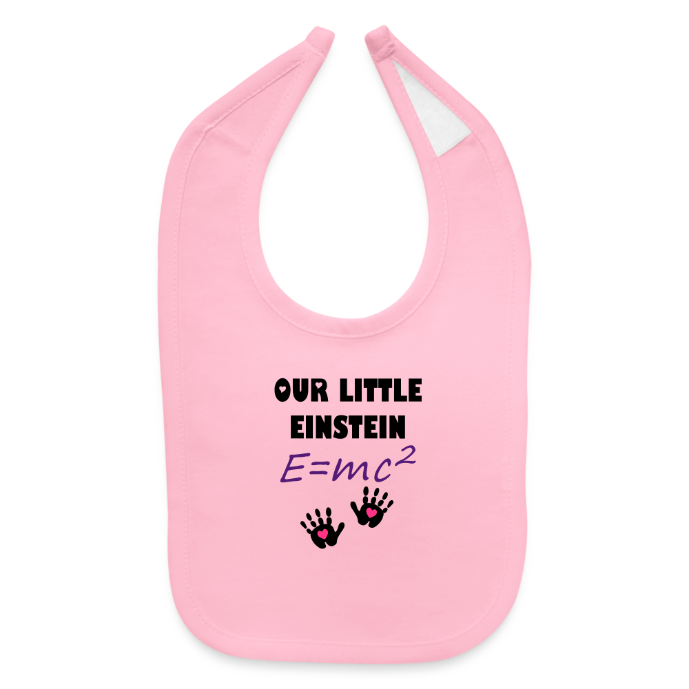 SIE CAPS "OUR LITTLE EINSTEIN Baby Bib - light pink