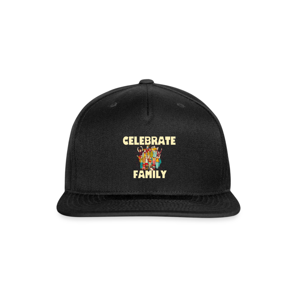 SIE CAPS "CELEBRATE FAMILY" Original Snapback Baseball Cap - black