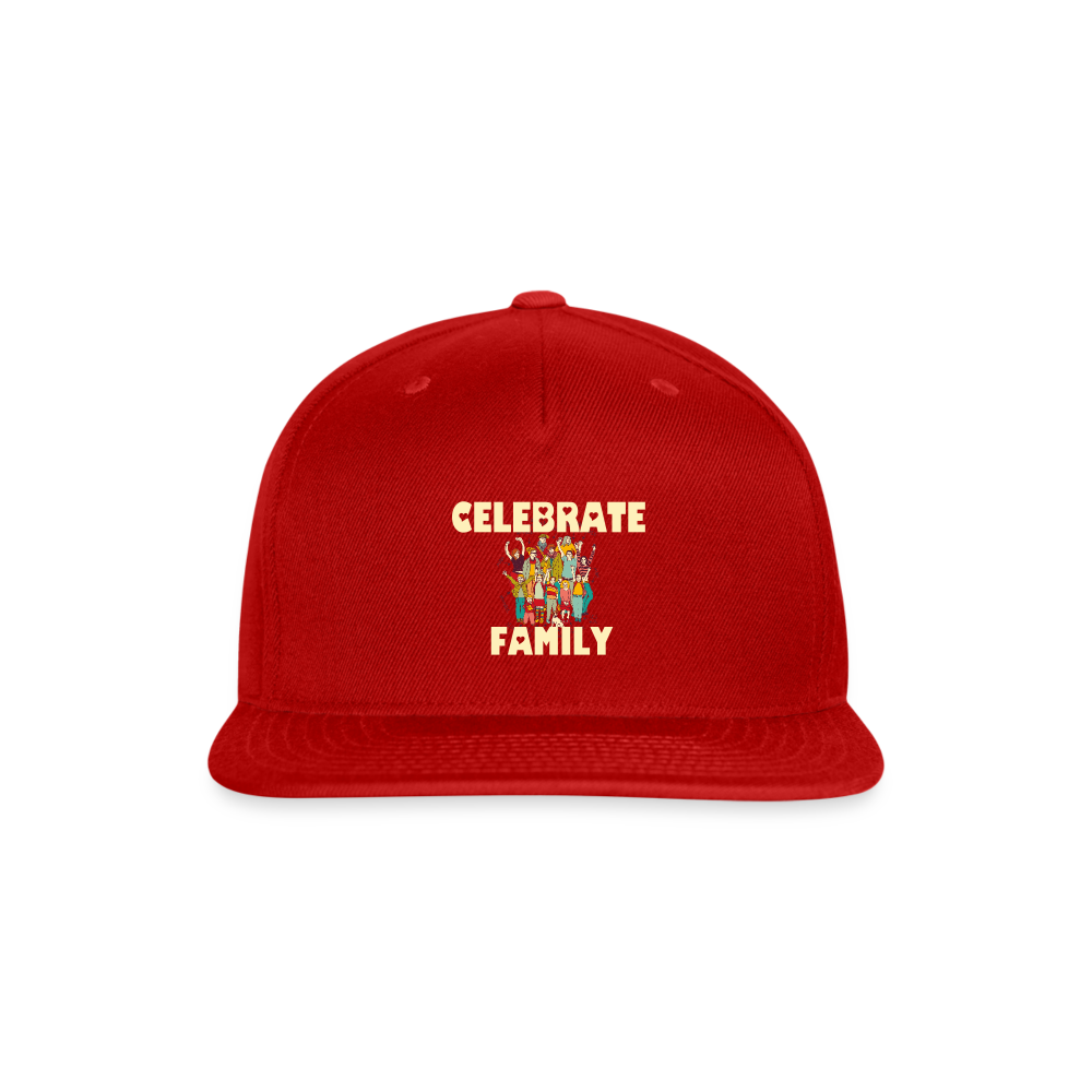 SIE CAPS "CELEBRATE FAMILY" Original Snapback Baseball Cap - red
