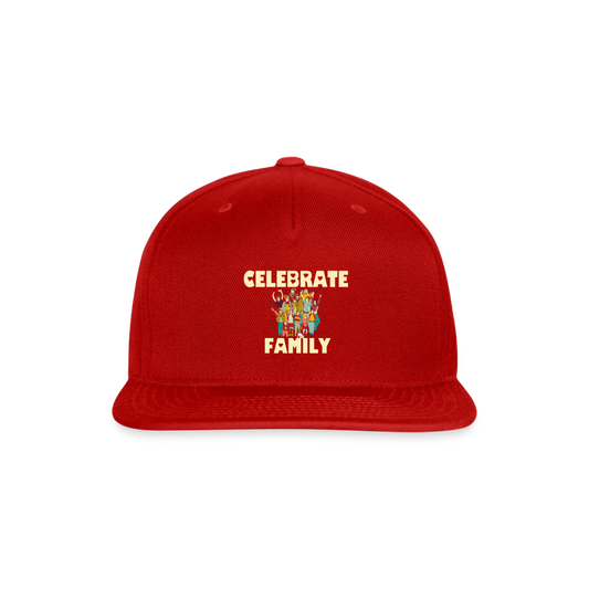 SIE CAPS "CELEBRATE FAMILY" Original Snapback Baseball Cap - red