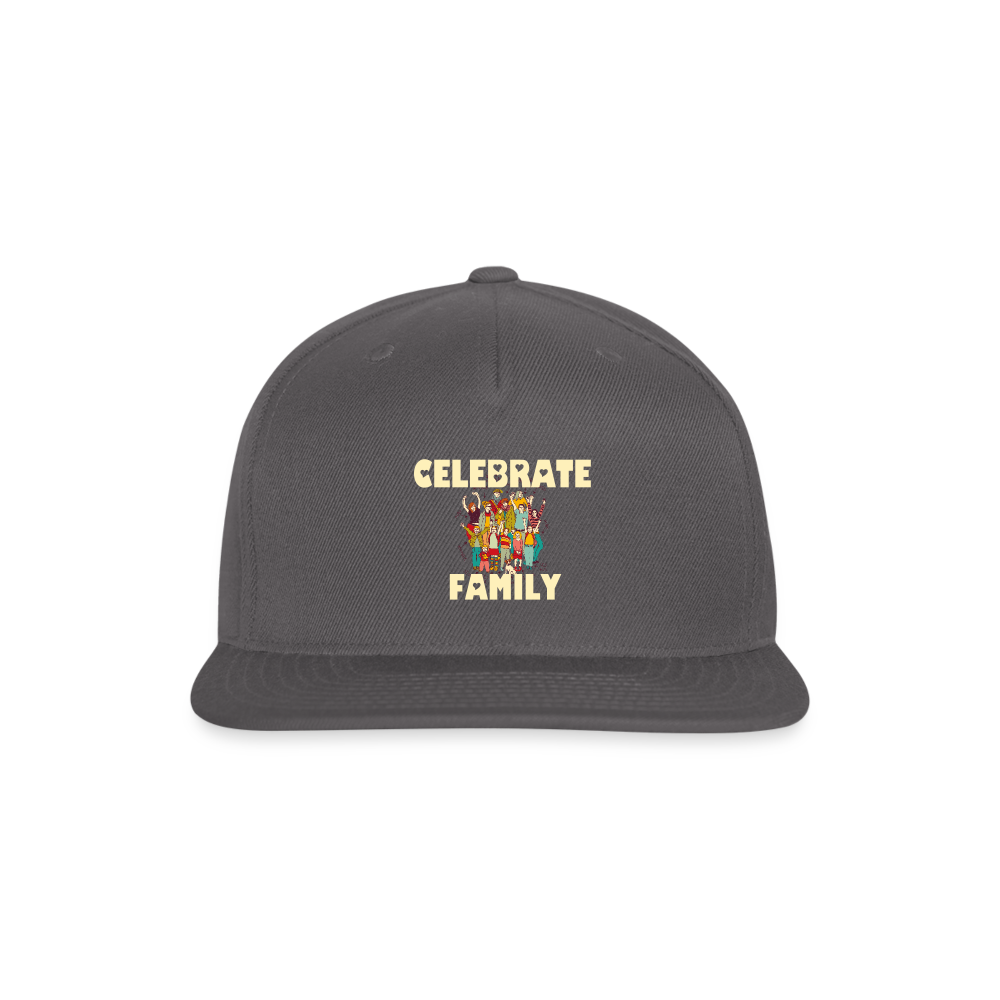 SIE CAPS "CELEBRATE FAMILY" Original Snapback Baseball Cap - dark grey