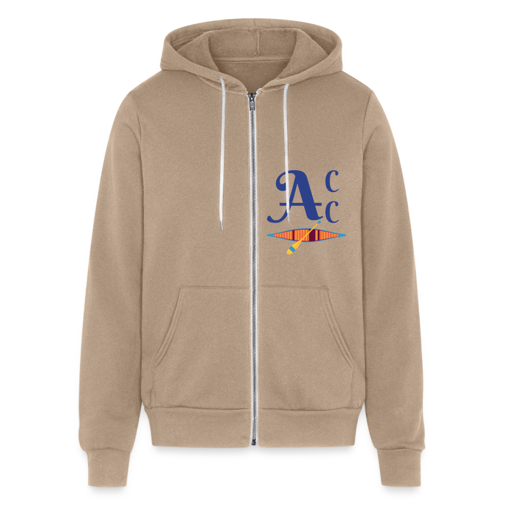 SIE CAPS "AMHERST NH CC" Bella + Canvas Unisex Full Zip Hoodie - tan