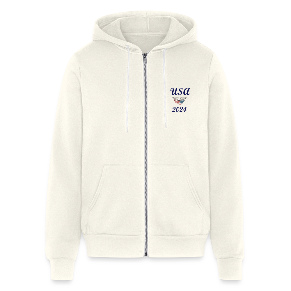 SIE CAPS USA 2024 Bella + Canvas Unisex Full Zip Hoodie - vintage white