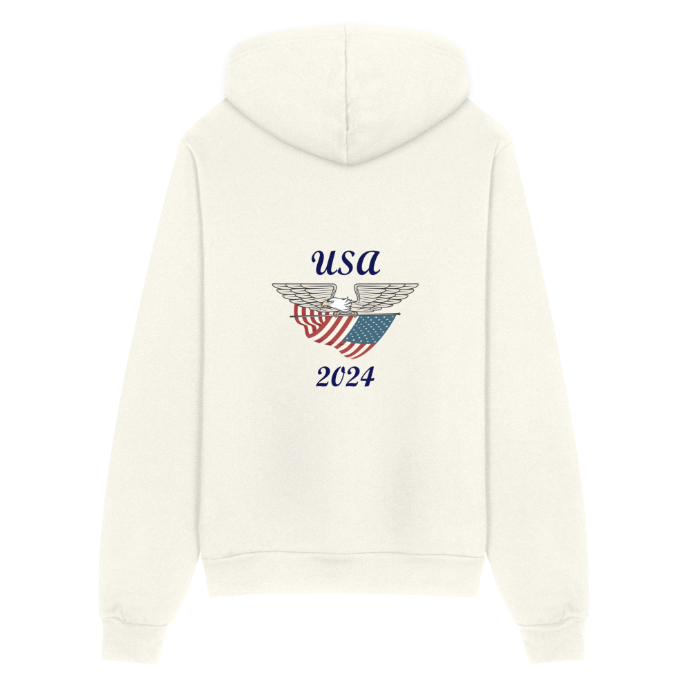 SIE CAPS USA 2024 Bella + Canvas Unisex Full Zip Hoodie - vintage white