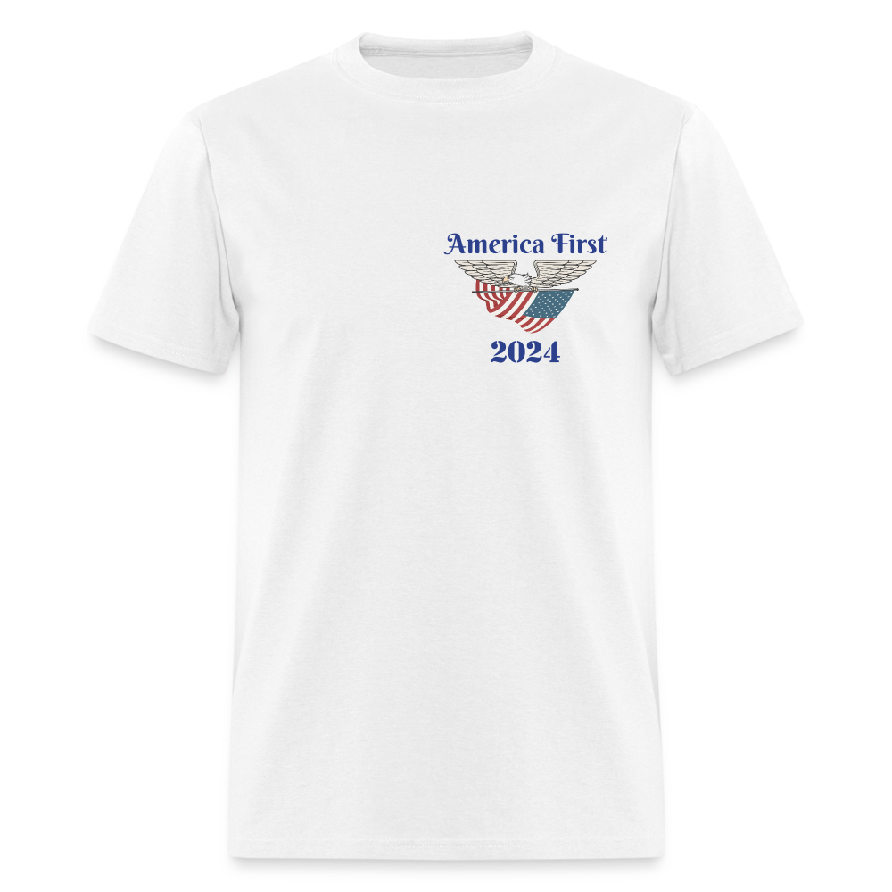 SIE CAPS "AMERICA FIRST 2024" Fruit of the Loom T-Shirt - white