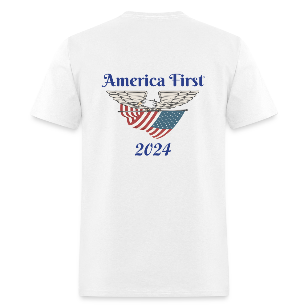 SIE CAPS "AMERICA FIRST 2024" Fruit of the Loom T-Shirt - white