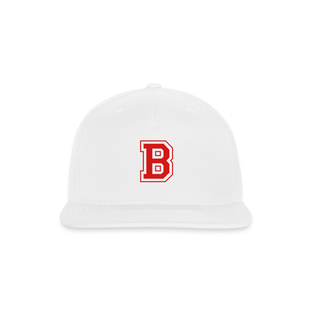 SIE CAPS "B" Snapback Camo Cap - white