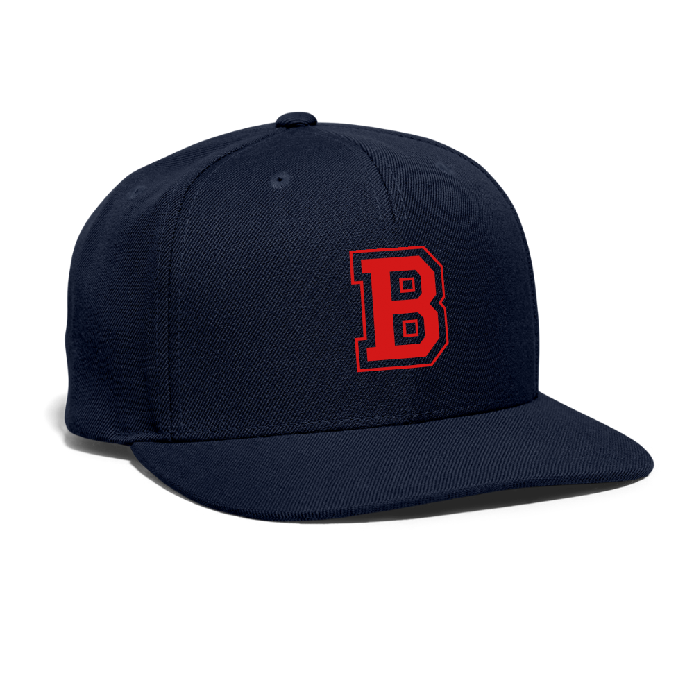 SIE CAPS "B" Snapback Camo Cap - navy