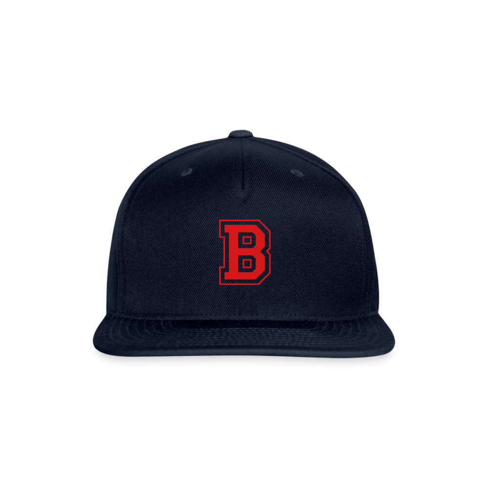 SIE CAPS "B" Snapback Camo Cap - navy