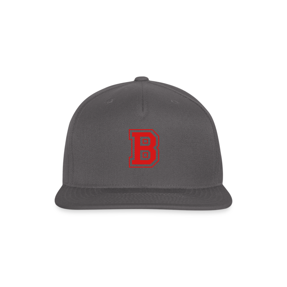 SIE CAPS "B" Snapback Camo Cap - dark grey