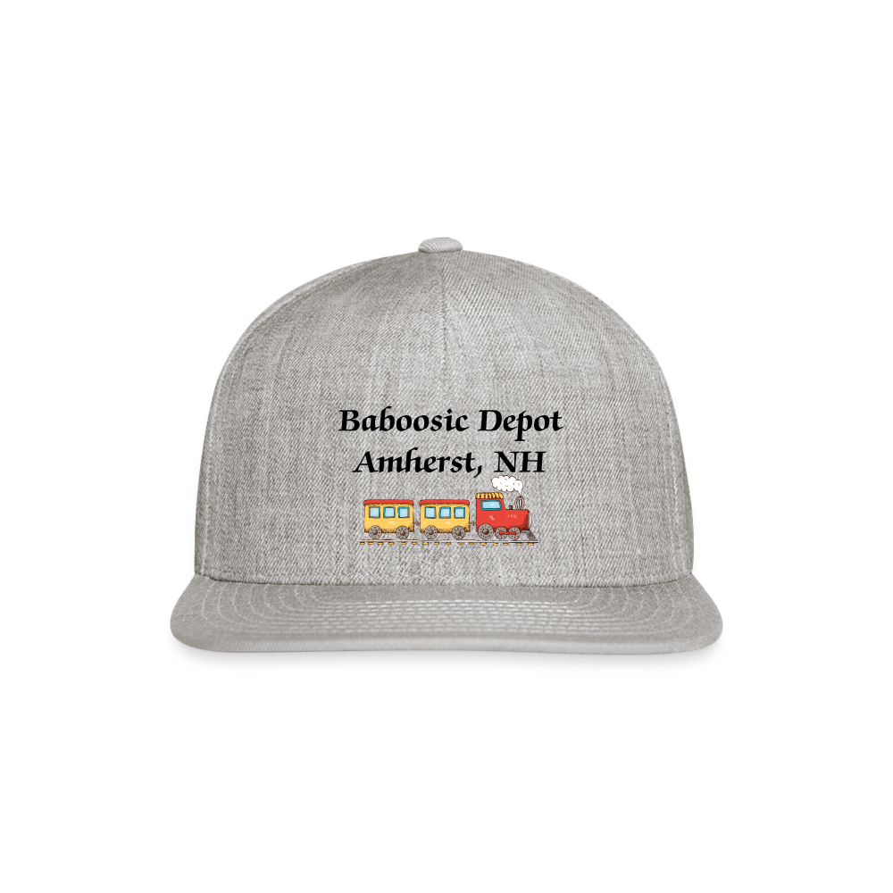 SIE CAPS "BABOOSIC DEPOT" Snapback Baseball Cap - heather gray