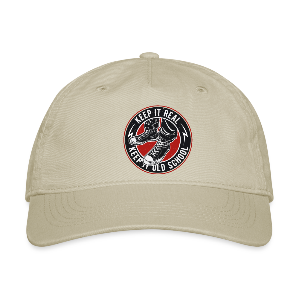 SIE CAPS KEEP I OLD SCHOOL Organic Baseball Cap - khaki