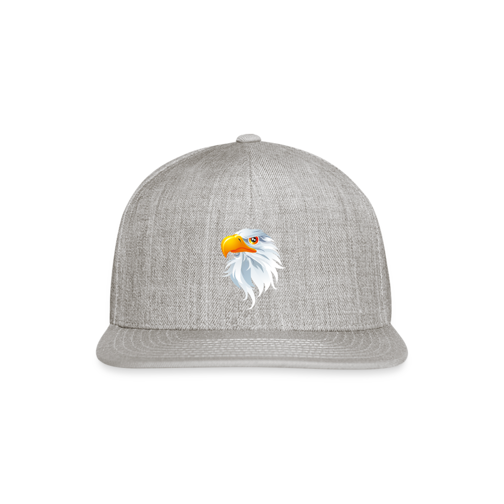 SIE CAPS "BALD EAGLE" Snapback Baseball Cap - heather gray