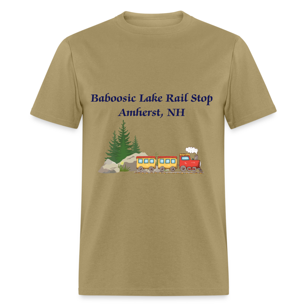 SIE CAPS "BABOOSIC LAKE RAIL STOP" Unisex Classic T-Shirt - khaki