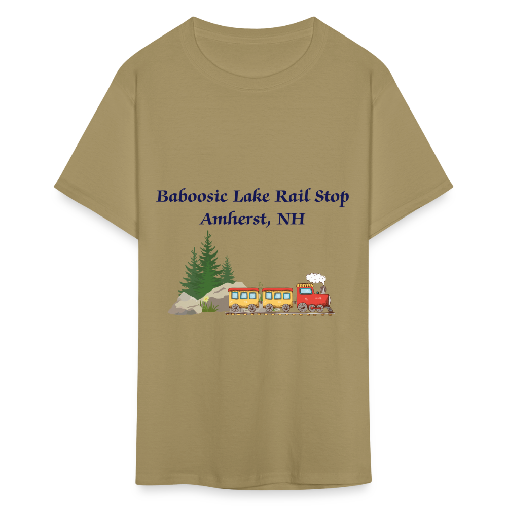 SIE CAPS "BABOOSIC LAKE RAIL STOP" Unisex Classic T-Shirt - khaki